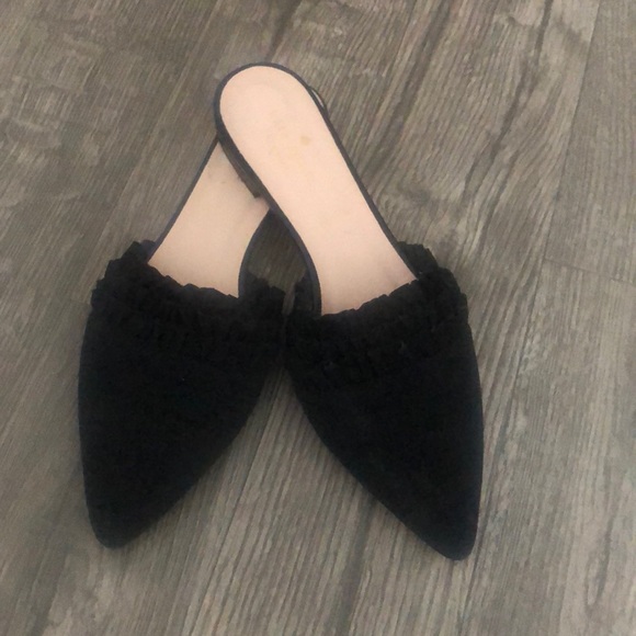 kate spade mules black